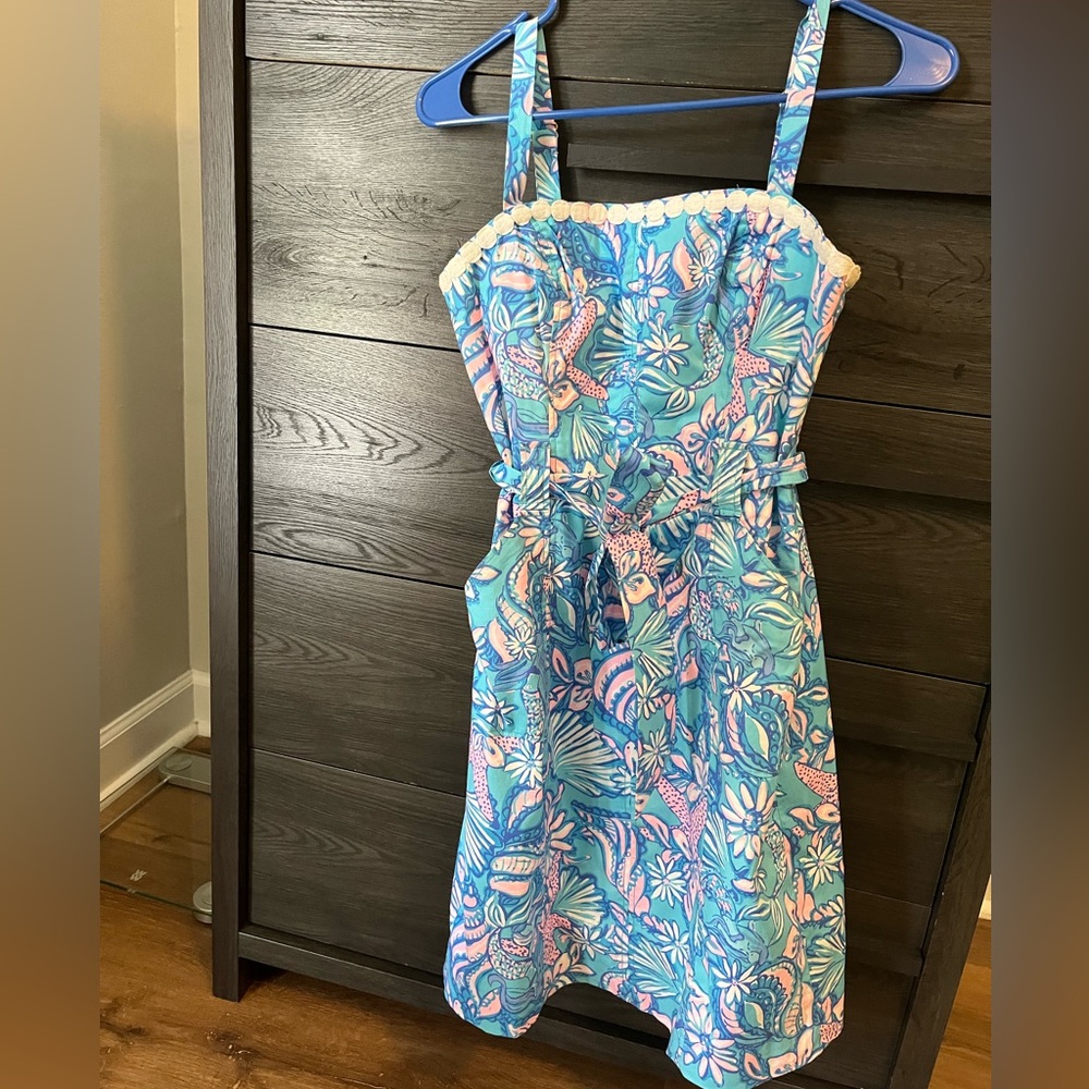 NWT Lilly Pulitzer Blue & Pink Dress